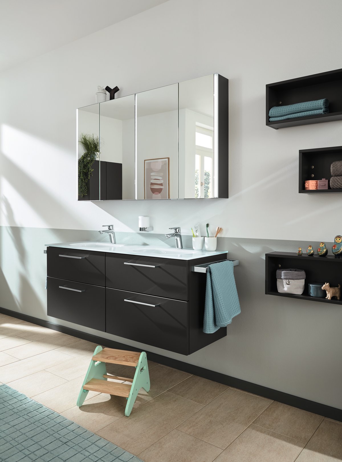 Badsanierung - Beispiel modernes Bad